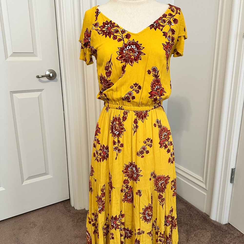 Old Navy Yellow Ruffled Sundress